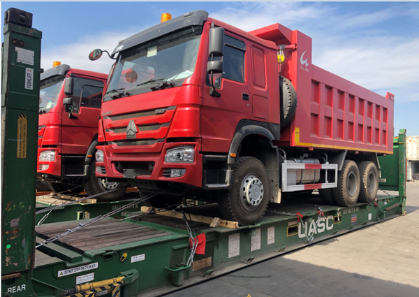 重型自卸車(chē)出口案例_國(guó)際貨運(yùn)_旭洲物流